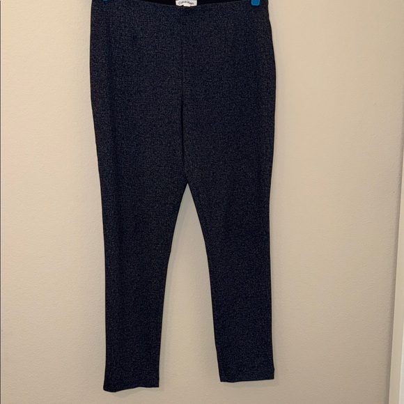 Calvin Klein Heathered Navy Legging Trousers - Picture 1 of 3